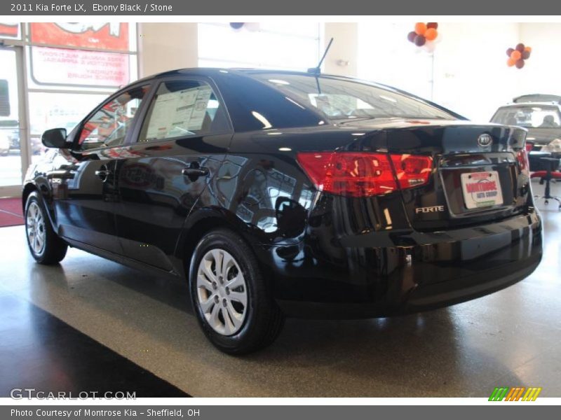 Ebony Black / Stone 2011 Kia Forte LX