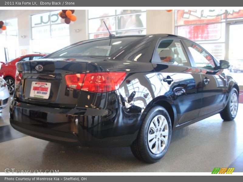 Ebony Black / Stone 2011 Kia Forte LX