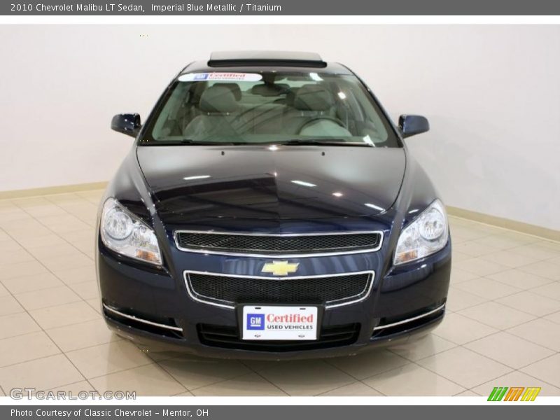 Imperial Blue Metallic / Titanium 2010 Chevrolet Malibu LT Sedan