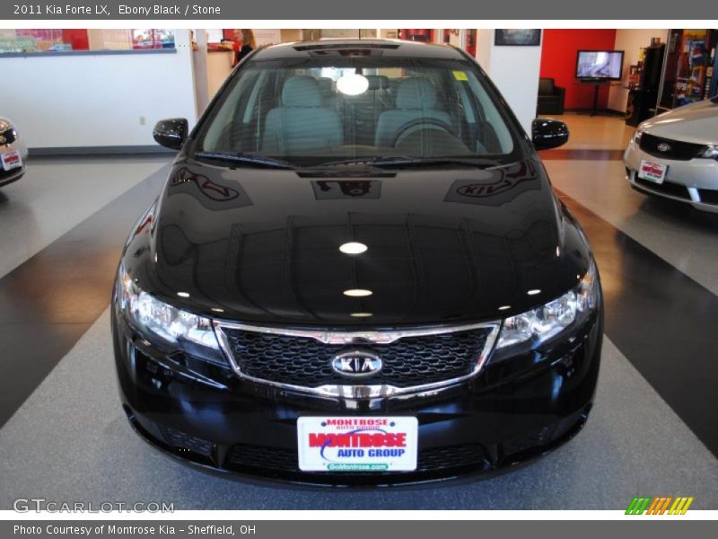 Ebony Black / Stone 2011 Kia Forte LX