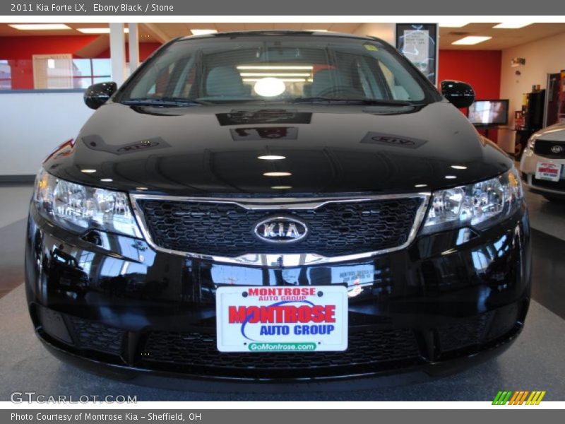 Ebony Black / Stone 2011 Kia Forte LX