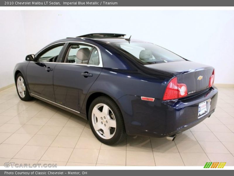 Imperial Blue Metallic / Titanium 2010 Chevrolet Malibu LT Sedan