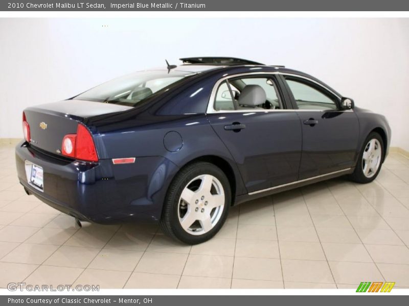 Imperial Blue Metallic / Titanium 2010 Chevrolet Malibu LT Sedan