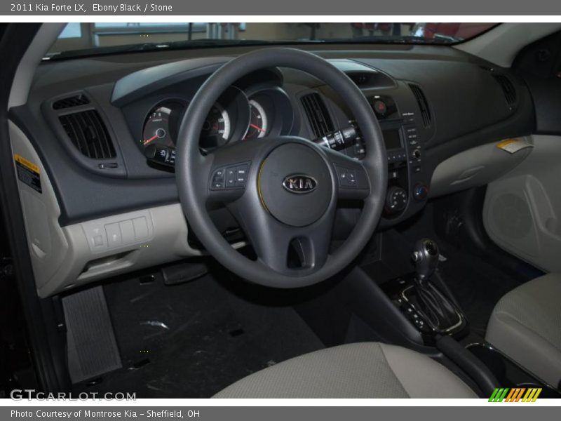 Ebony Black / Stone 2011 Kia Forte LX