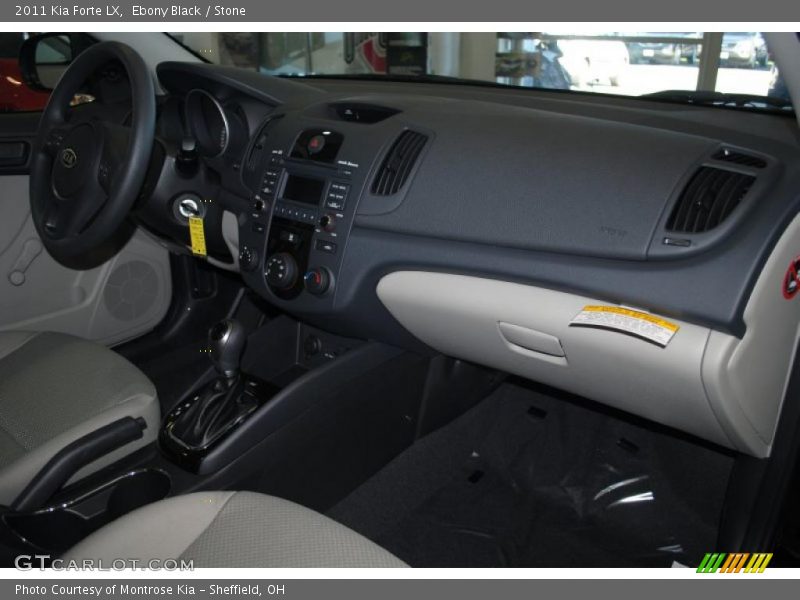 Ebony Black / Stone 2011 Kia Forte LX