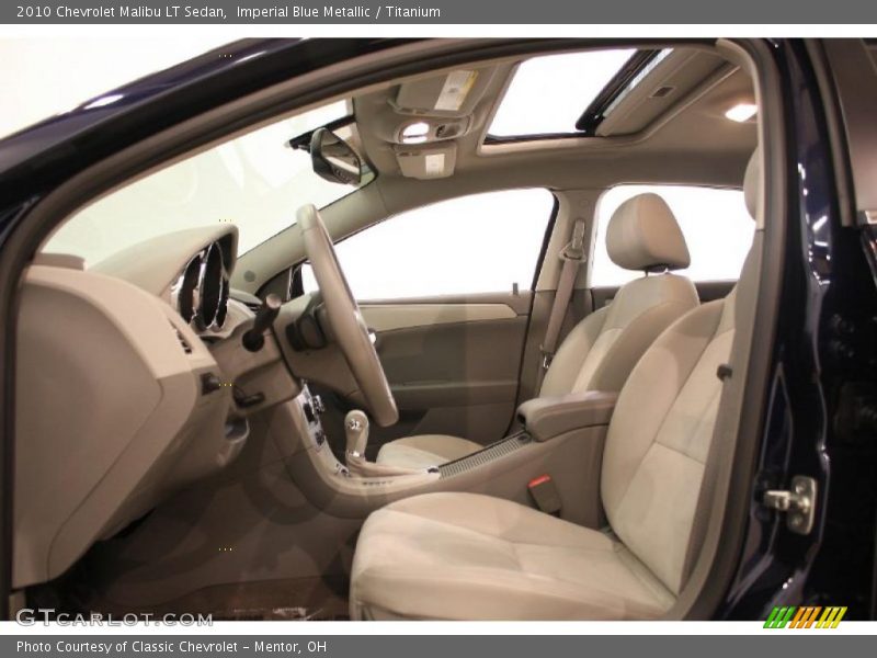 Imperial Blue Metallic / Titanium 2010 Chevrolet Malibu LT Sedan