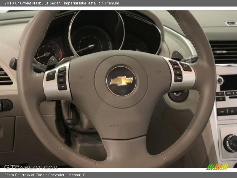 Imperial Blue Metallic / Titanium 2010 Chevrolet Malibu LT Sedan