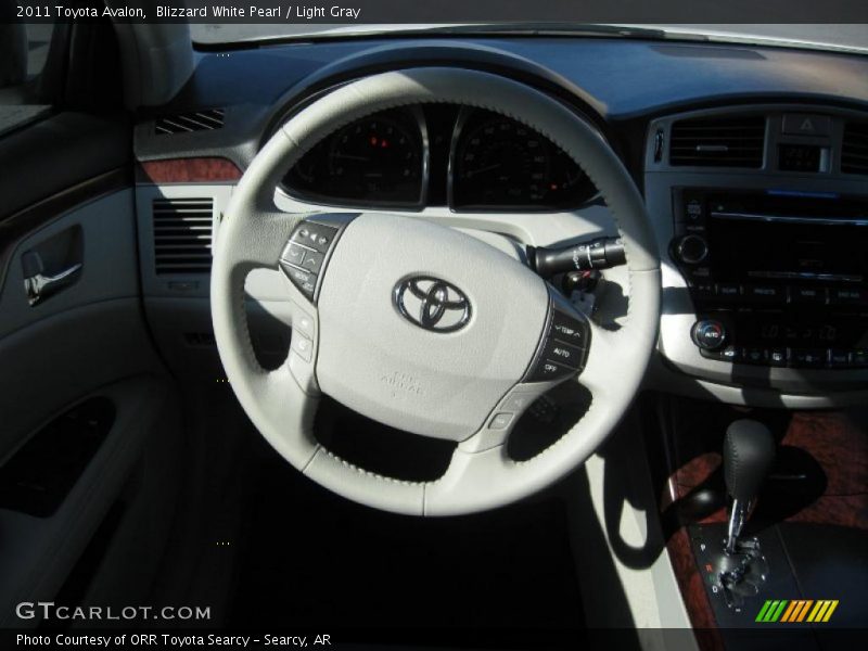 Blizzard White Pearl / Light Gray 2011 Toyota Avalon