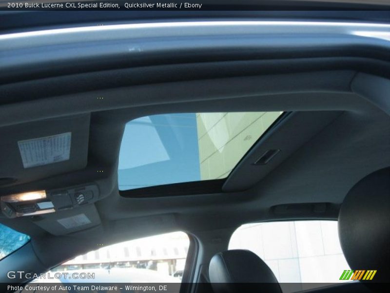 Sunroof of 2010 Lucerne CXL Special Edition