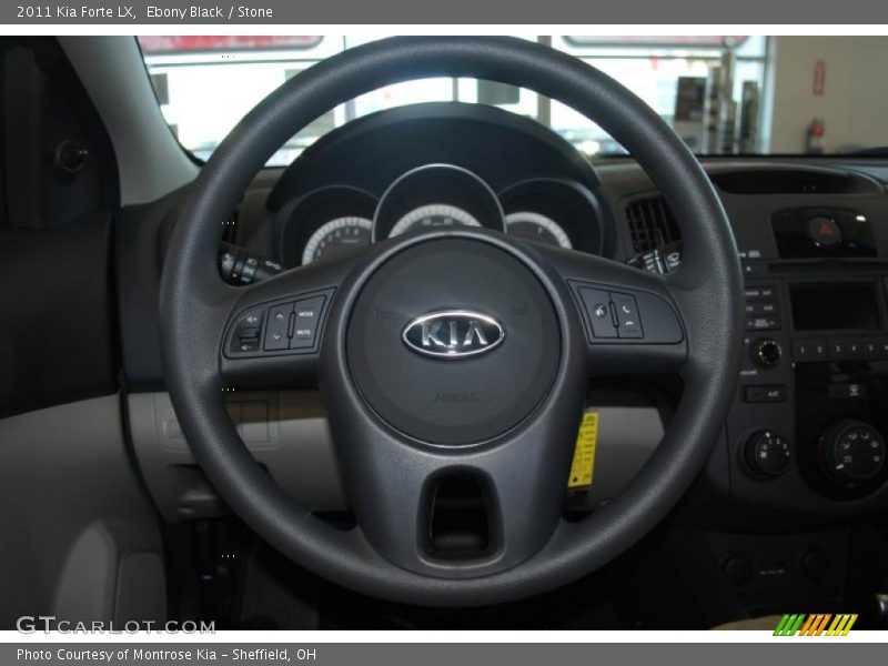 Ebony Black / Stone 2011 Kia Forte LX