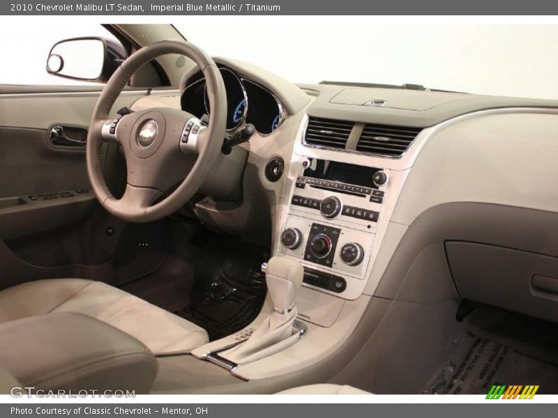 Imperial Blue Metallic / Titanium 2010 Chevrolet Malibu LT Sedan