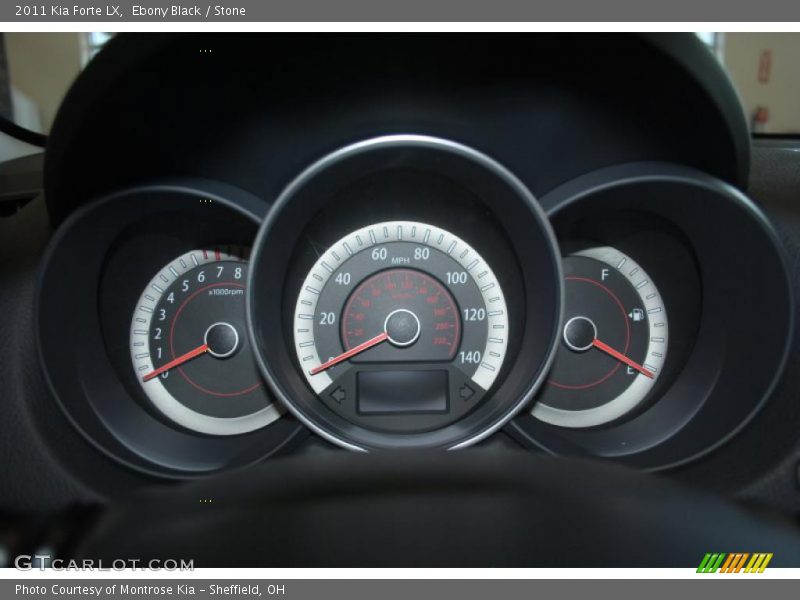 Ebony Black / Stone 2011 Kia Forte LX