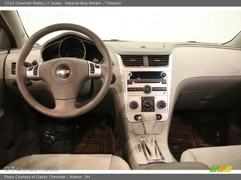 Imperial Blue Metallic / Titanium 2010 Chevrolet Malibu LT Sedan