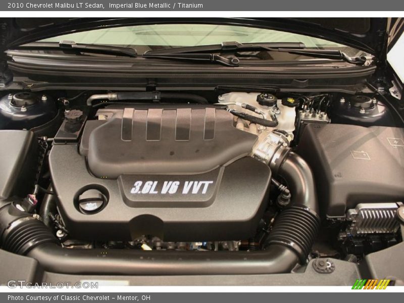 Imperial Blue Metallic / Titanium 2010 Chevrolet Malibu LT Sedan