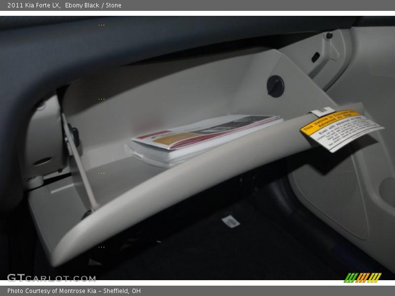 Ebony Black / Stone 2011 Kia Forte LX