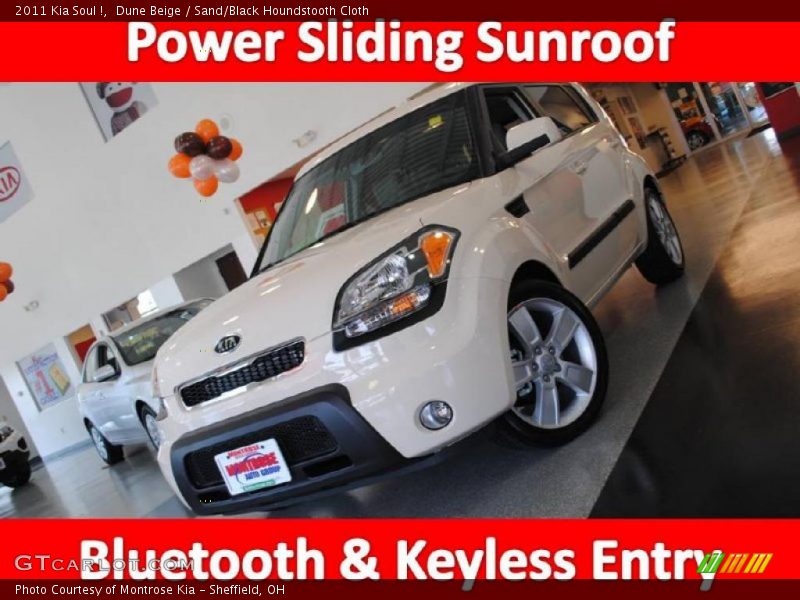 Dune Beige / Sand/Black Houndstooth Cloth 2011 Kia Soul !