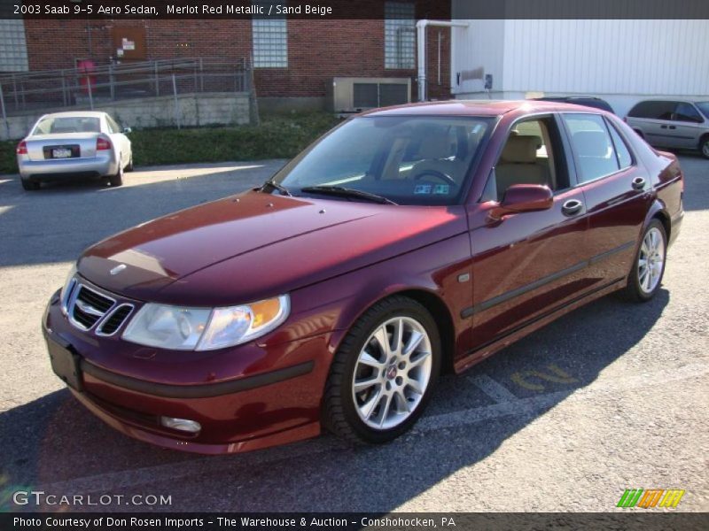 Merlot Red Metallic / Sand Beige 2003 Saab 9-5 Aero Sedan