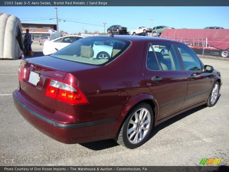 Merlot Red Metallic / Sand Beige 2003 Saab 9-5 Aero Sedan
