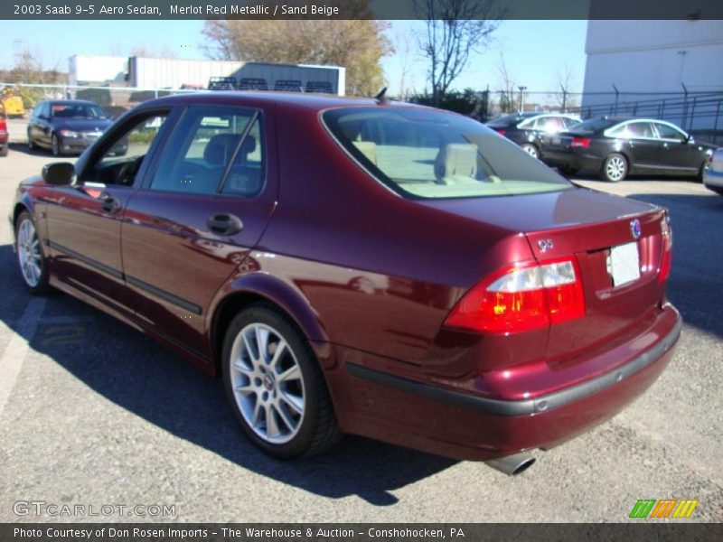 Merlot Red Metallic / Sand Beige 2003 Saab 9-5 Aero Sedan