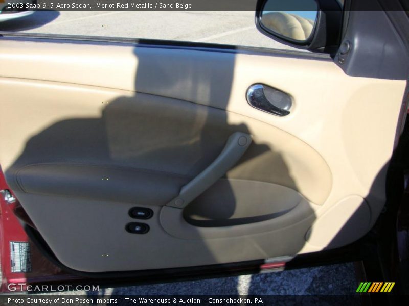 Merlot Red Metallic / Sand Beige 2003 Saab 9-5 Aero Sedan