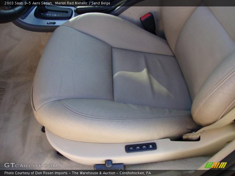Merlot Red Metallic / Sand Beige 2003 Saab 9-5 Aero Sedan