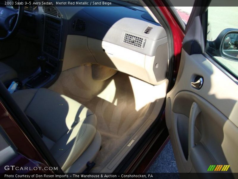 Merlot Red Metallic / Sand Beige 2003 Saab 9-5 Aero Sedan