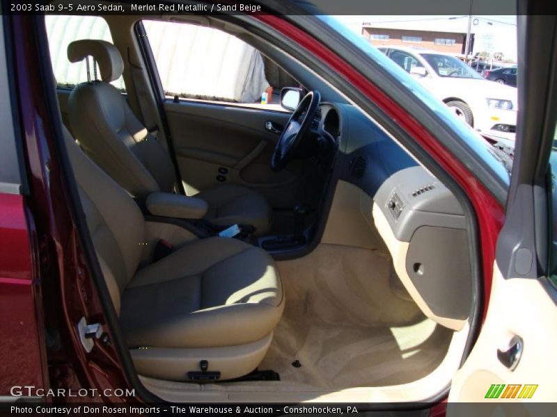 Merlot Red Metallic / Sand Beige 2003 Saab 9-5 Aero Sedan