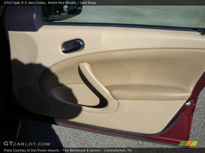 Merlot Red Metallic / Sand Beige 2003 Saab 9-5 Aero Sedan