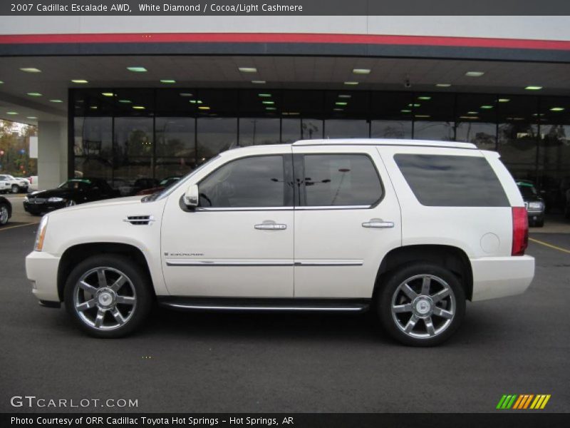 White Diamond / Cocoa/Light Cashmere 2007 Cadillac Escalade AWD