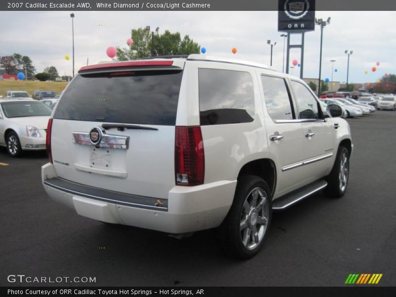 White Diamond / Cocoa/Light Cashmere 2007 Cadillac Escalade AWD