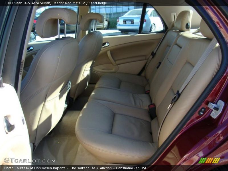 Merlot Red Metallic / Sand Beige 2003 Saab 9-5 Aero Sedan