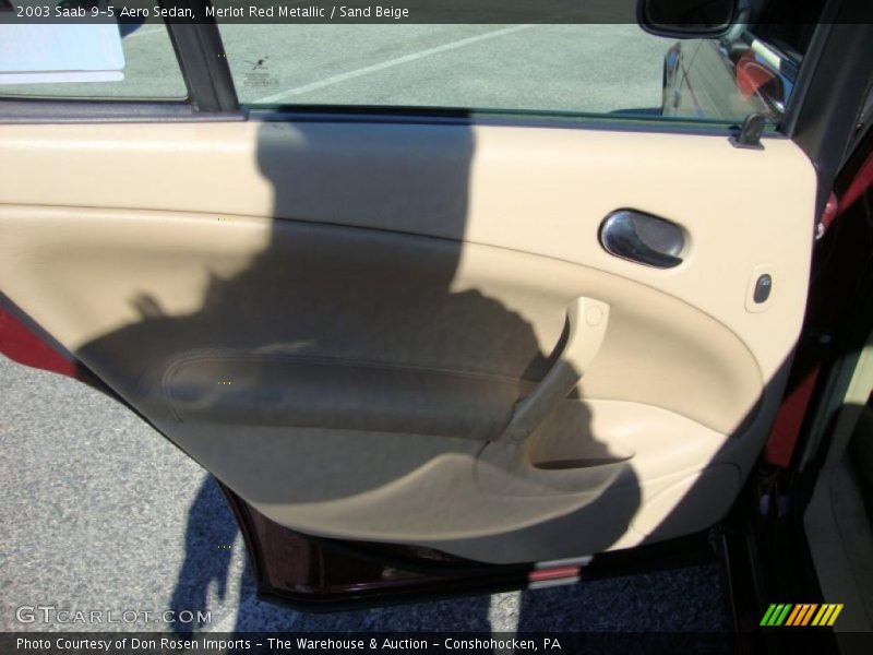 Merlot Red Metallic / Sand Beige 2003 Saab 9-5 Aero Sedan