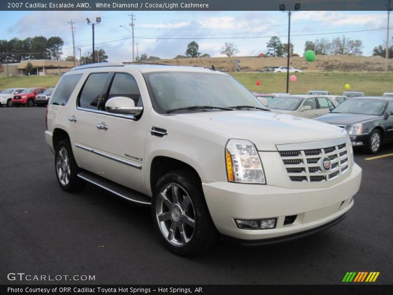 White Diamond / Cocoa/Light Cashmere 2007 Cadillac Escalade AWD