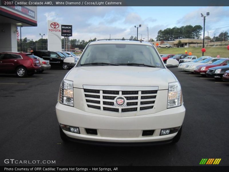 White Diamond / Cocoa/Light Cashmere 2007 Cadillac Escalade AWD