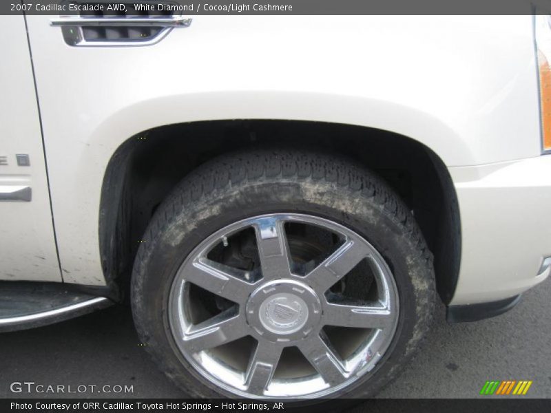 White Diamond / Cocoa/Light Cashmere 2007 Cadillac Escalade AWD