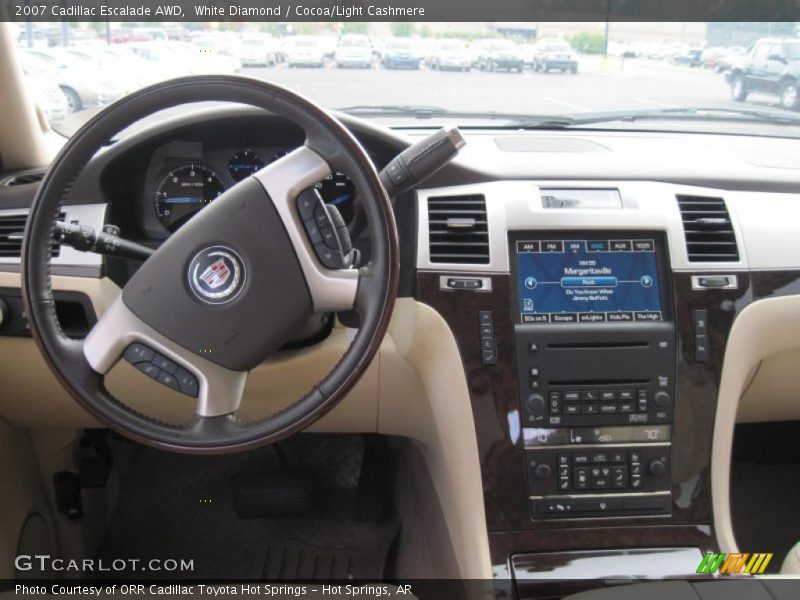 White Diamond / Cocoa/Light Cashmere 2007 Cadillac Escalade AWD