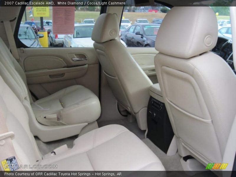White Diamond / Cocoa/Light Cashmere 2007 Cadillac Escalade AWD