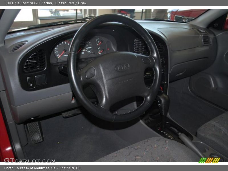 Classic Red / Gray 2001 Kia Spectra GSX Sedan