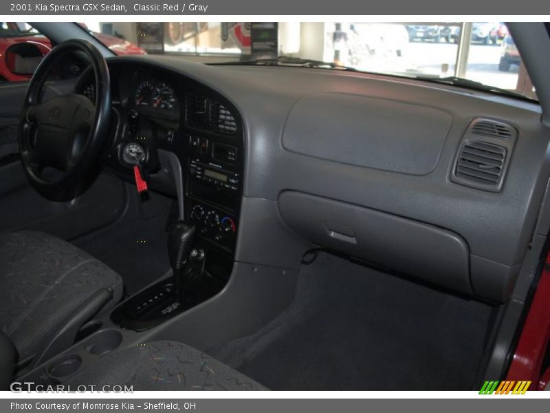 Classic Red / Gray 2001 Kia Spectra GSX Sedan
