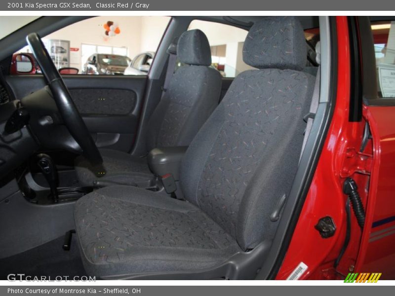 Classic Red / Gray 2001 Kia Spectra GSX Sedan