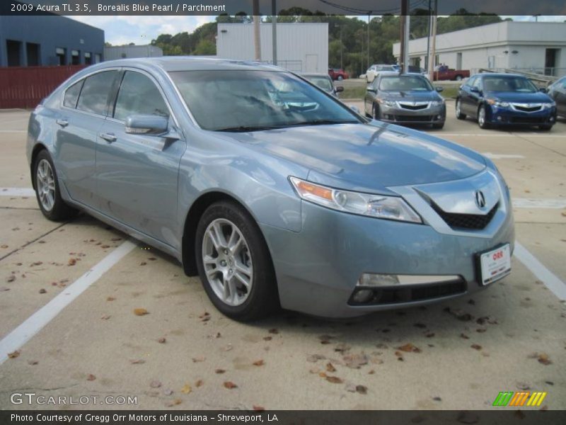 Borealis Blue Pearl / Parchment 2009 Acura TL 3.5