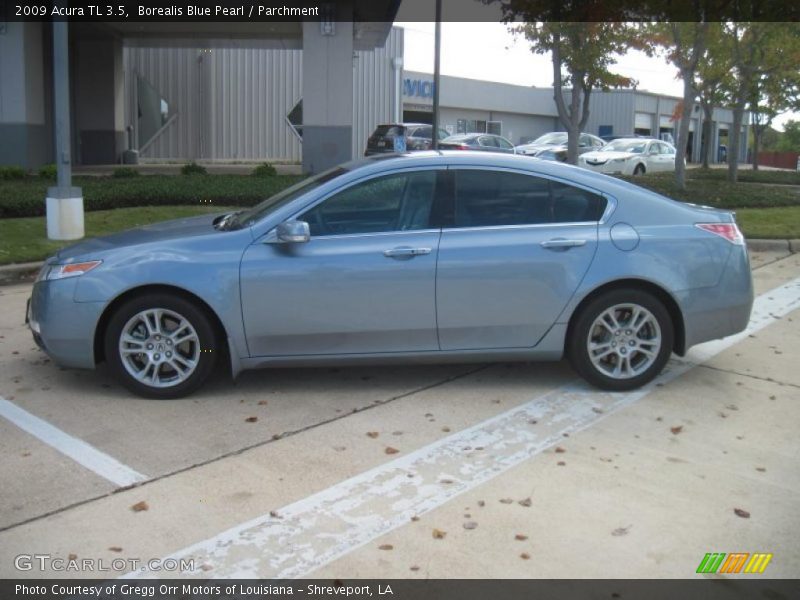 Borealis Blue Pearl / Parchment 2009 Acura TL 3.5