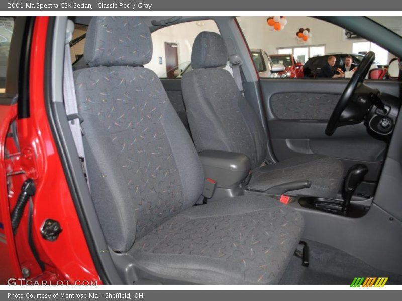 Classic Red / Gray 2001 Kia Spectra GSX Sedan