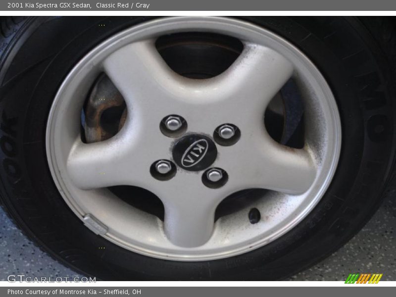 Classic Red / Gray 2001 Kia Spectra GSX Sedan
