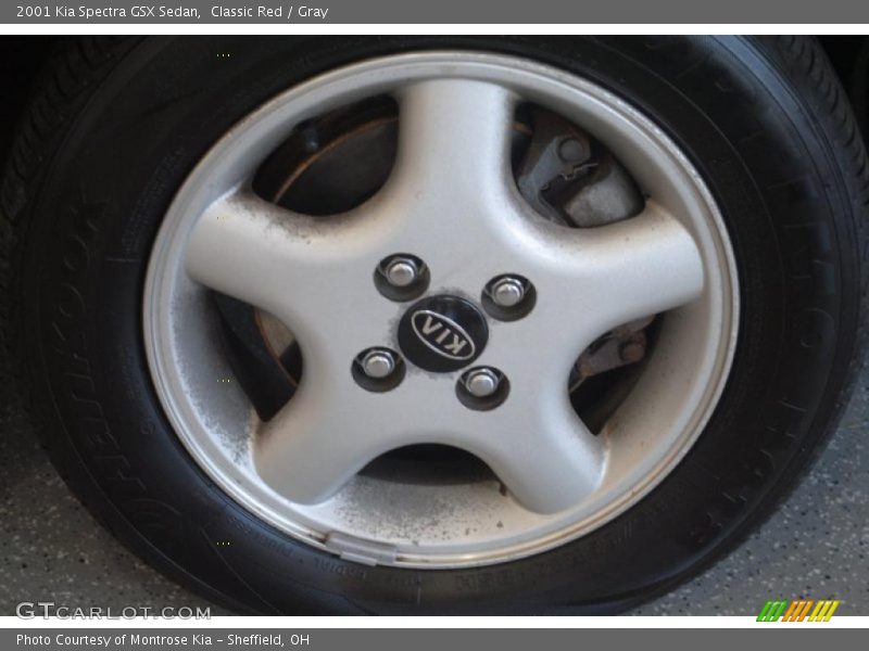 Classic Red / Gray 2001 Kia Spectra GSX Sedan