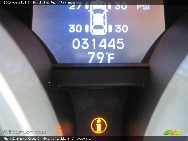 Borealis Blue Pearl / Parchment 2009 Acura TL 3.5