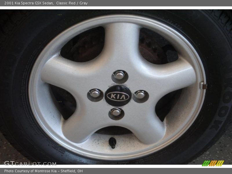 Classic Red / Gray 2001 Kia Spectra GSX Sedan