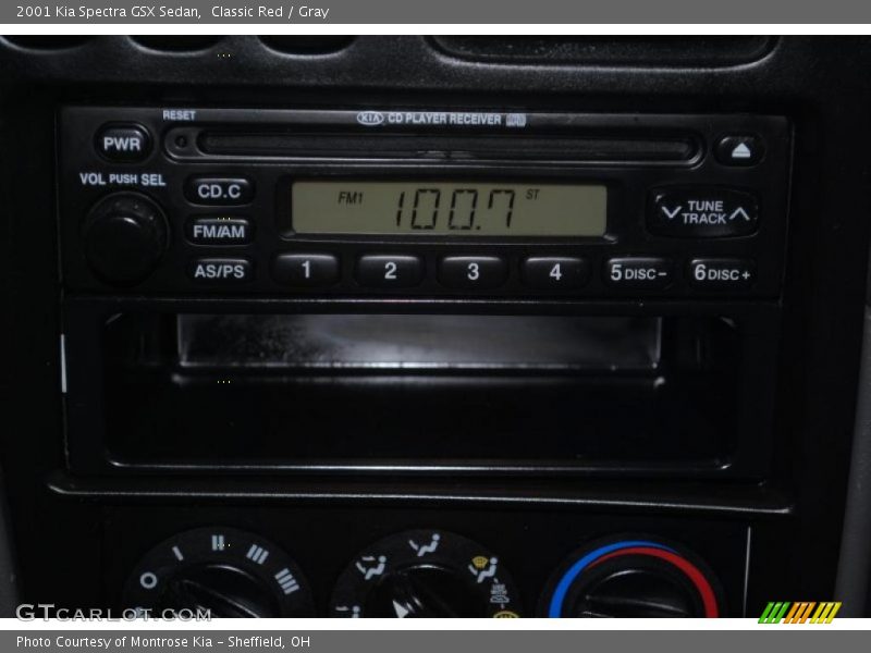 Classic Red / Gray 2001 Kia Spectra GSX Sedan