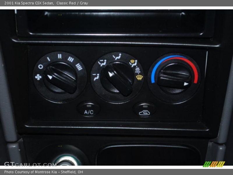 Classic Red / Gray 2001 Kia Spectra GSX Sedan