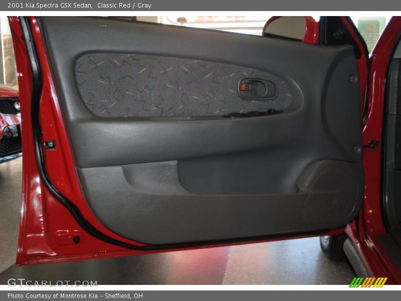 Classic Red / Gray 2001 Kia Spectra GSX Sedan